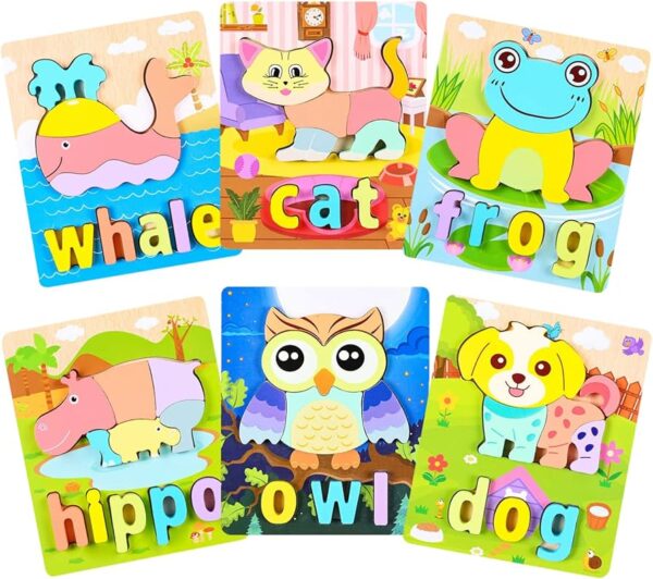 Jeu de puzzle avec animaux